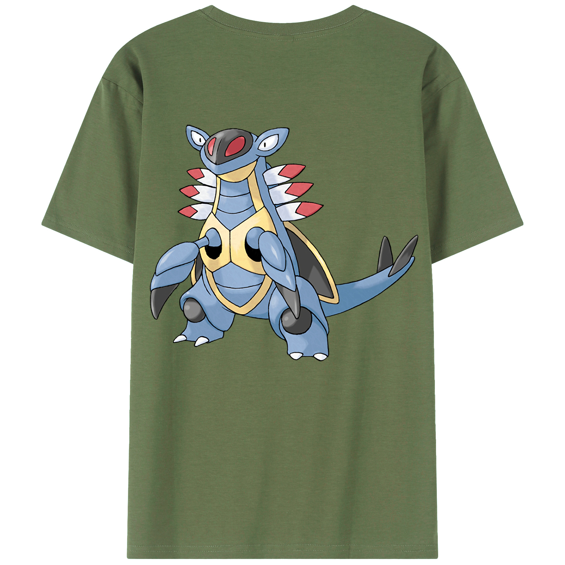（画像用） ポケットモンスター Pokémon 綿100％ メンズ半袖Tシャツ（バックプリント） 通気性